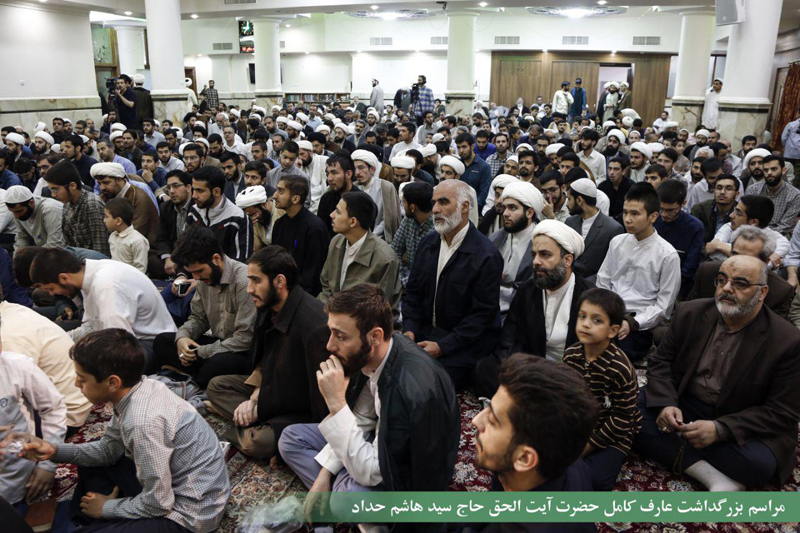 مراسم مرحوم سید هاشم حداد در مشهد
