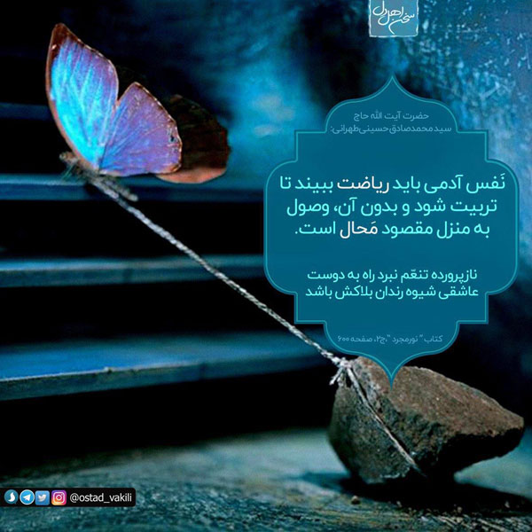 نفس آدمی باید ریاضت ببینید...